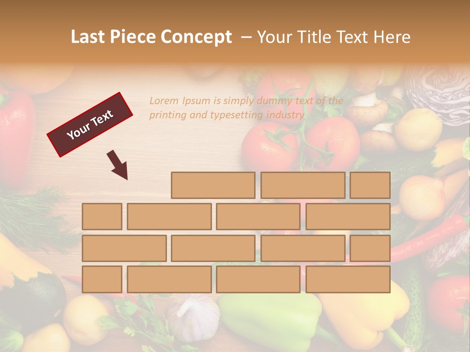 Droplet Background Produce PowerPoint Template