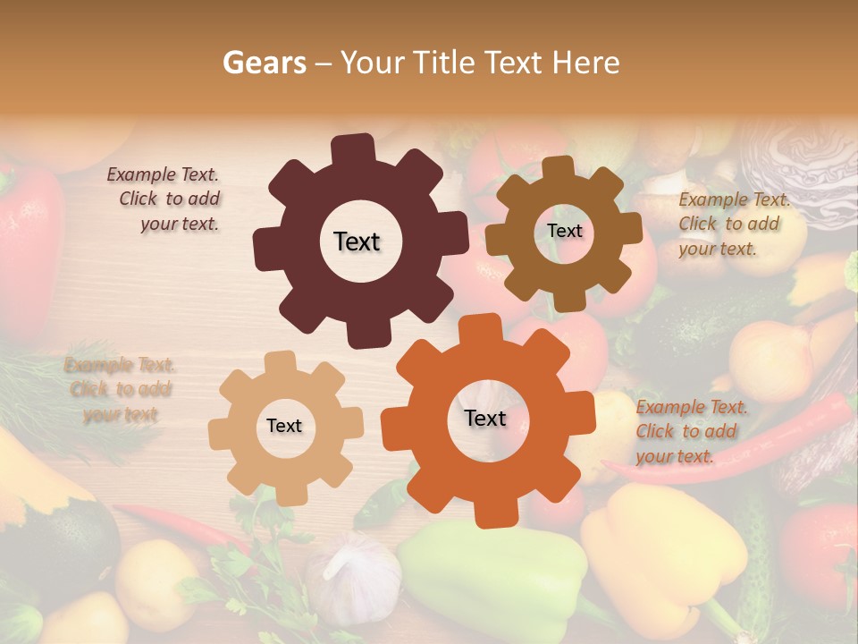 Droplet Background Produce PowerPoint Template