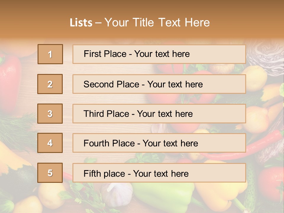Droplet Background Produce PowerPoint Template
