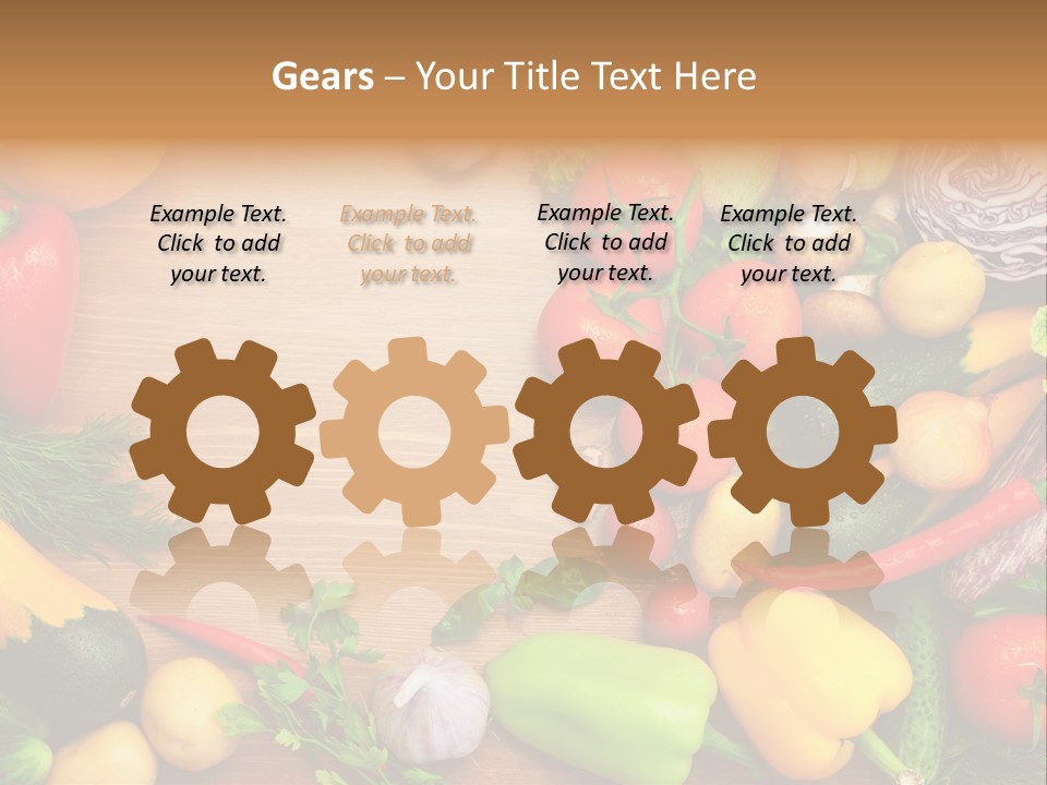 Droplet Background Produce PowerPoint Template