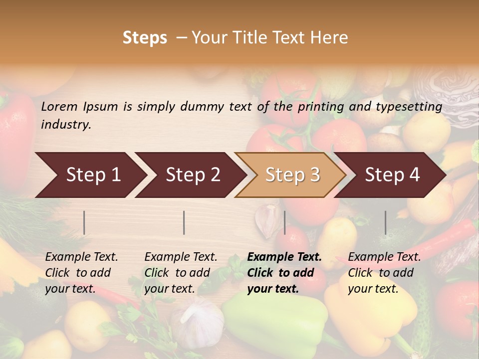 Droplet Background Produce PowerPoint Template