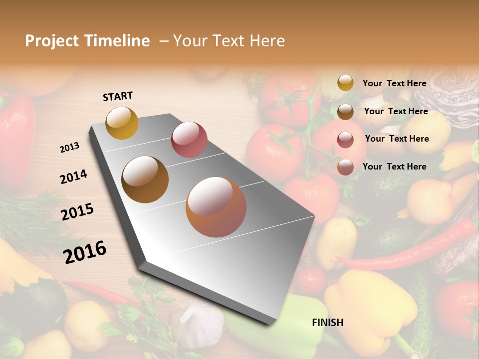 Droplet Background Produce PowerPoint Template