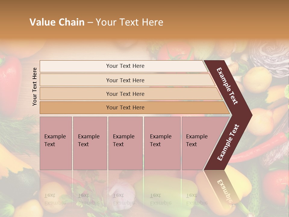 Droplet Background Produce PowerPoint Template