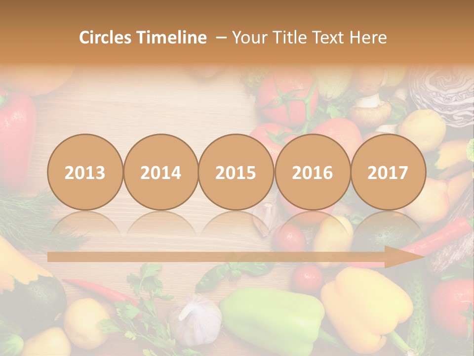 Droplet Background Produce PowerPoint Template