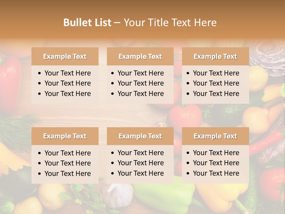 Droplet Background Produce PowerPoint Template