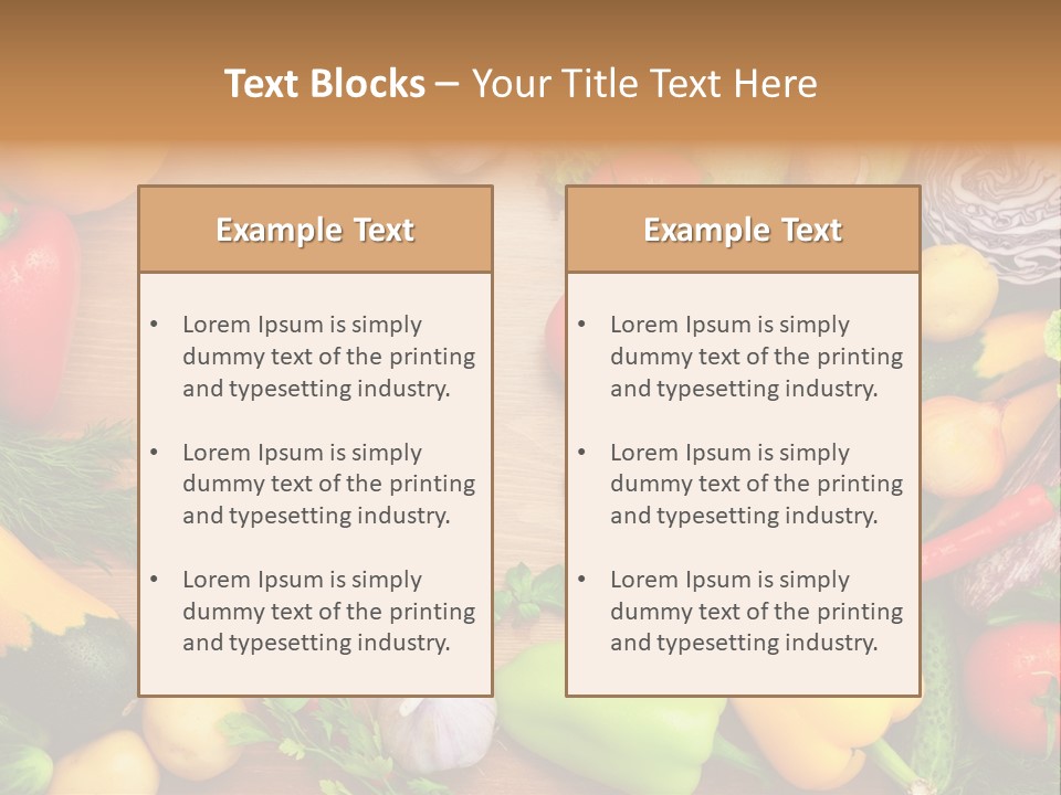 Droplet Background Produce PowerPoint Template