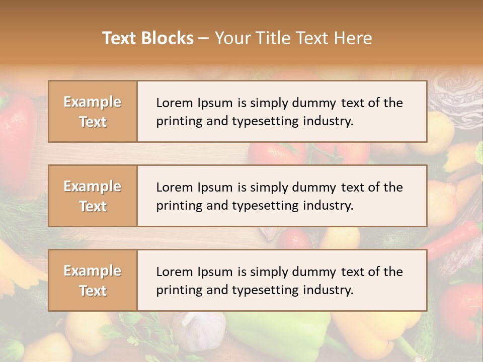 Droplet Background Produce PowerPoint Template