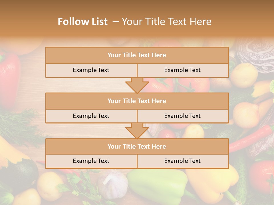 Droplet Background Produce PowerPoint Template