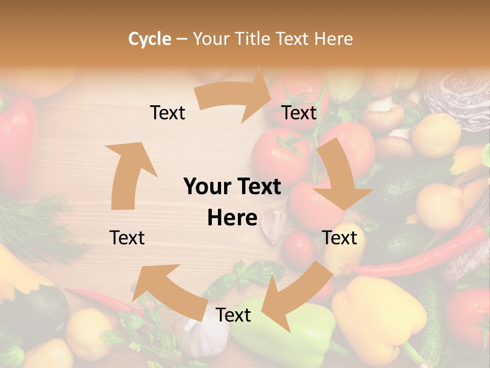 Droplet Background Produce PowerPoint Template