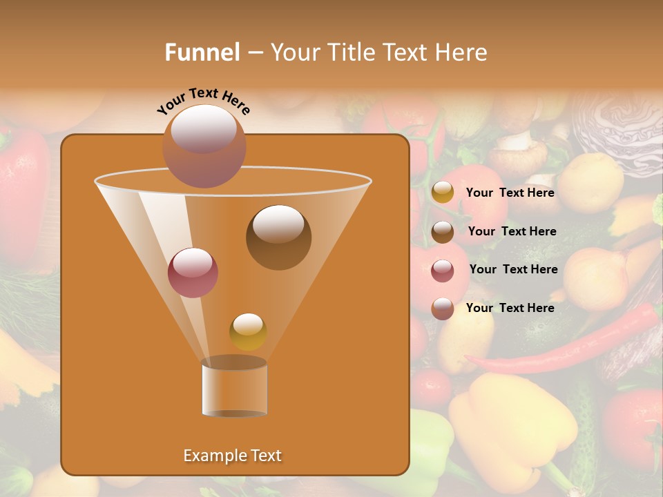 Droplet Background Produce PowerPoint Template