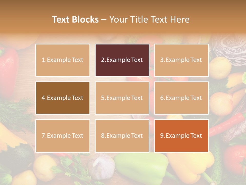 Droplet Background Produce PowerPoint Template