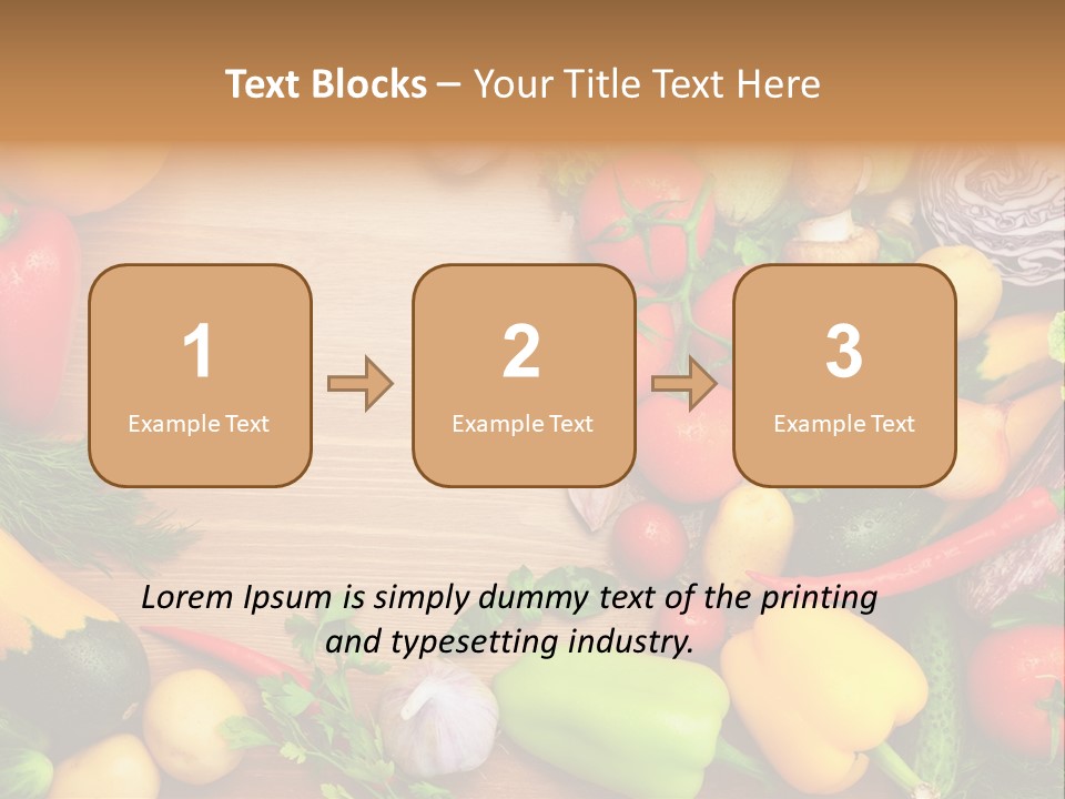 Droplet Background Produce PowerPoint Template