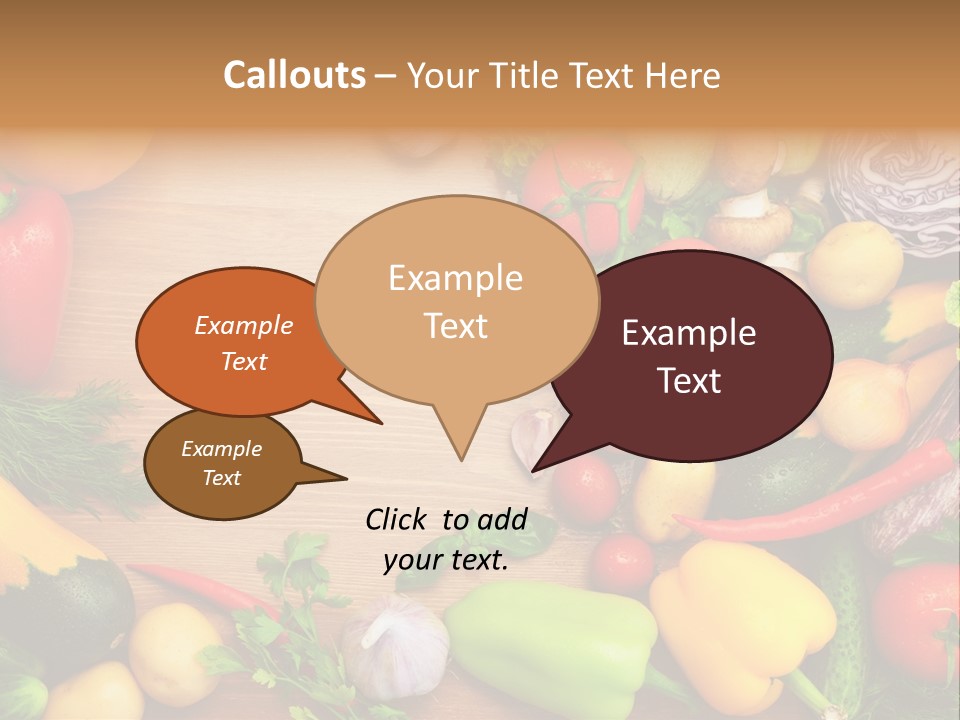 Droplet Background Produce PowerPoint Template