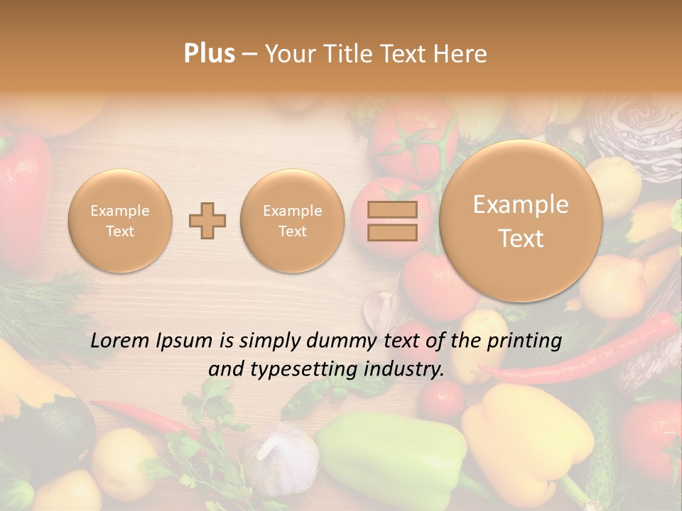 Droplet Background Produce PowerPoint Template