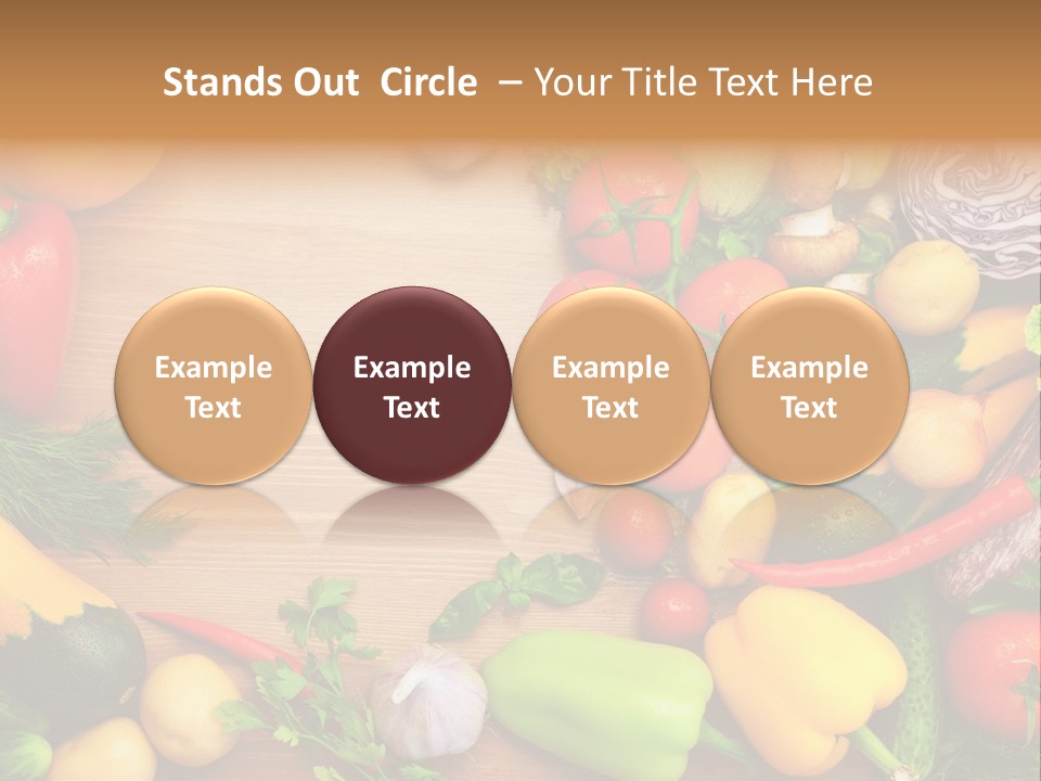 Droplet Background Produce PowerPoint Template