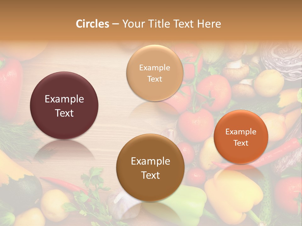 Droplet Background Produce PowerPoint Template