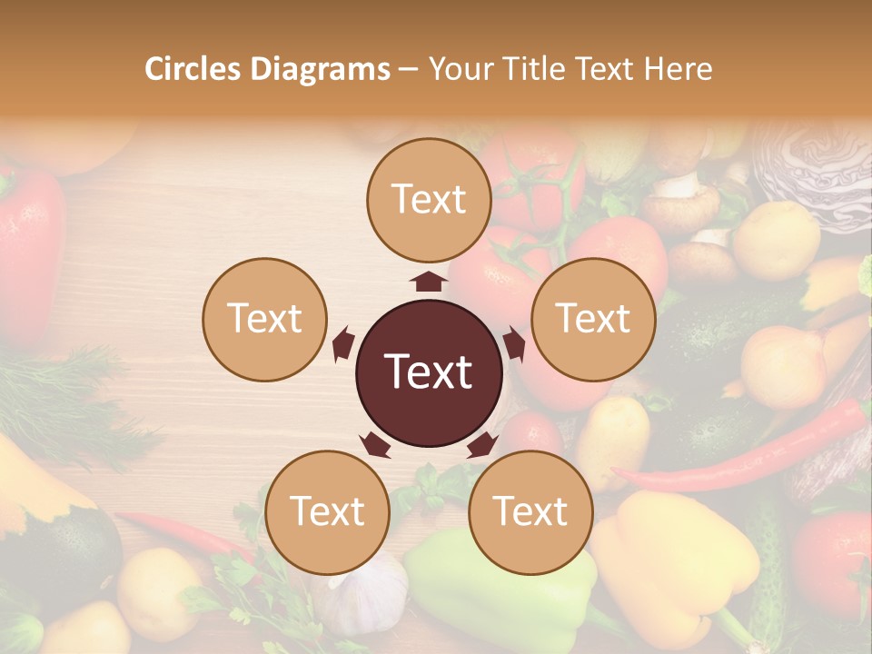 Droplet Background Produce PowerPoint Template