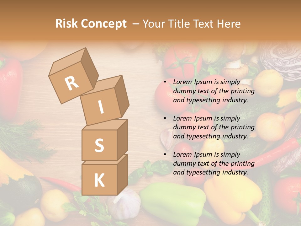 Droplet Background Produce PowerPoint Template