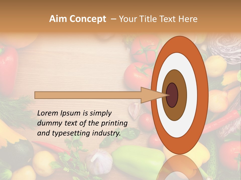 Droplet Background Produce PowerPoint Template