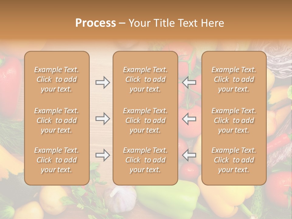 Droplet Background Produce PowerPoint Template