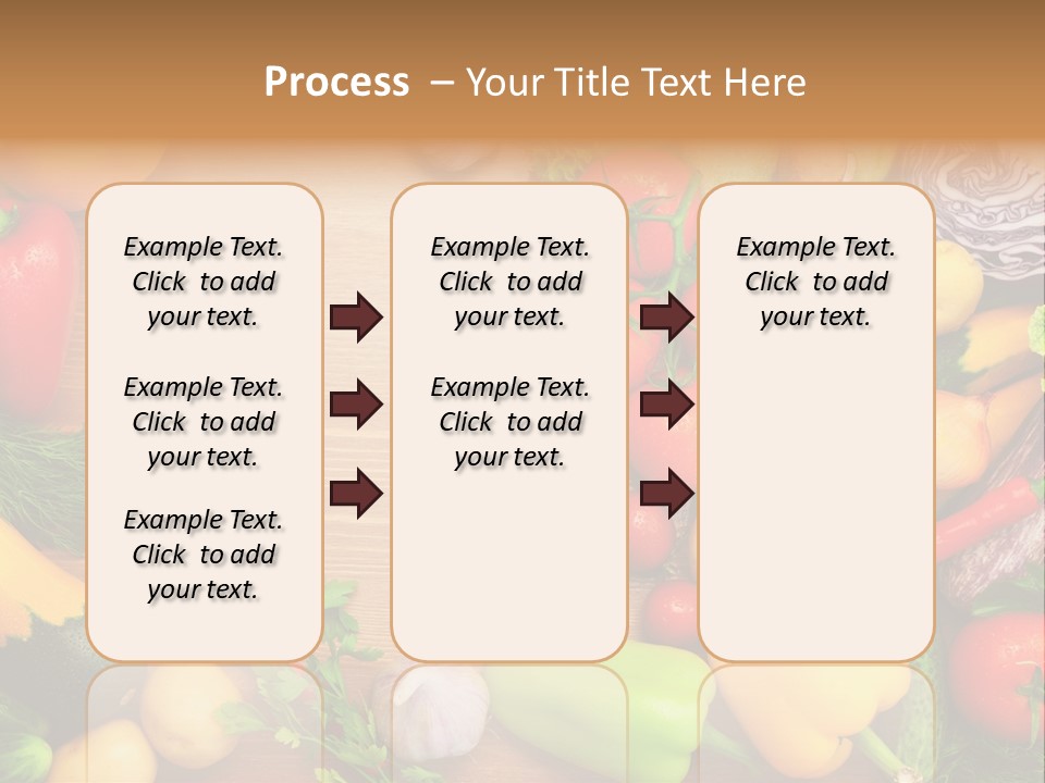 Droplet Background Produce PowerPoint Template