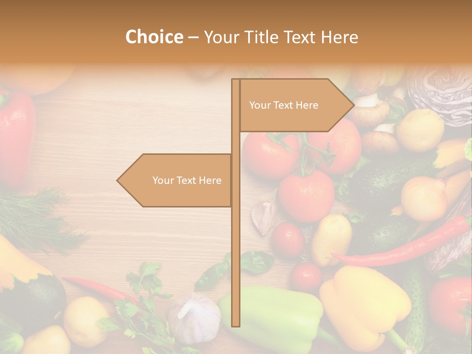 Droplet Background Produce PowerPoint Template