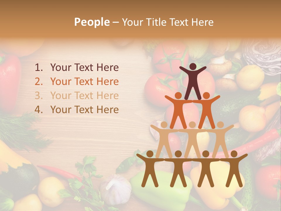 Droplet Background Produce PowerPoint Template