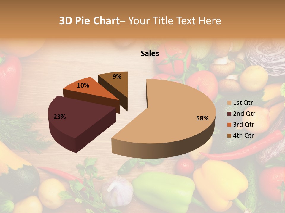 Droplet Background Produce PowerPoint Template