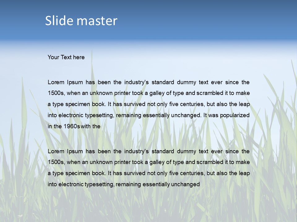 Cloud Rural Color PowerPoint Template