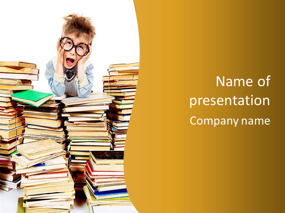 Clever Kid People PowerPoint Template