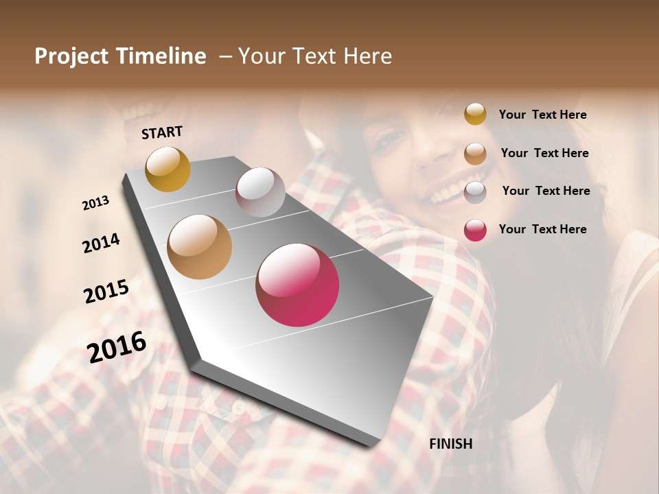 Summer Togetherness Close Up PowerPoint Template