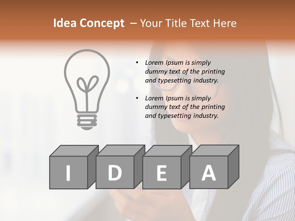 Beautiful Serene Think PowerPoint Template