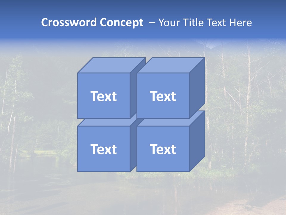 Mountain Tree Karasawadake PowerPoint Template