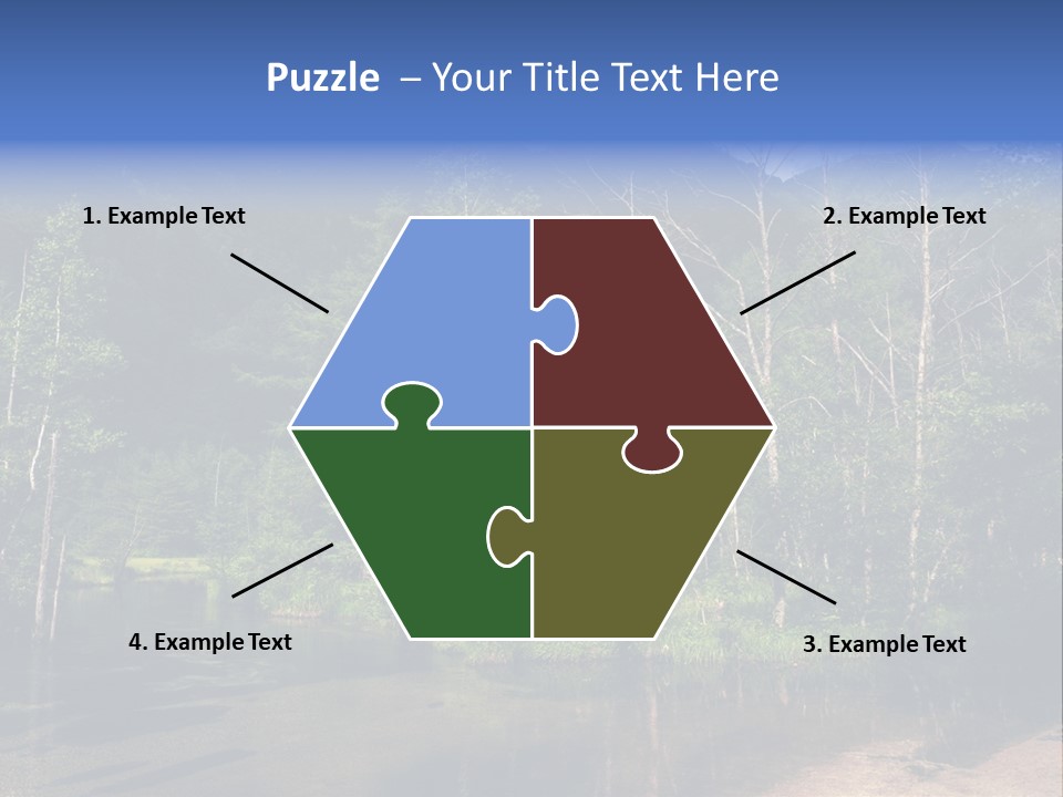 Mountain Tree Karasawadake PowerPoint Template