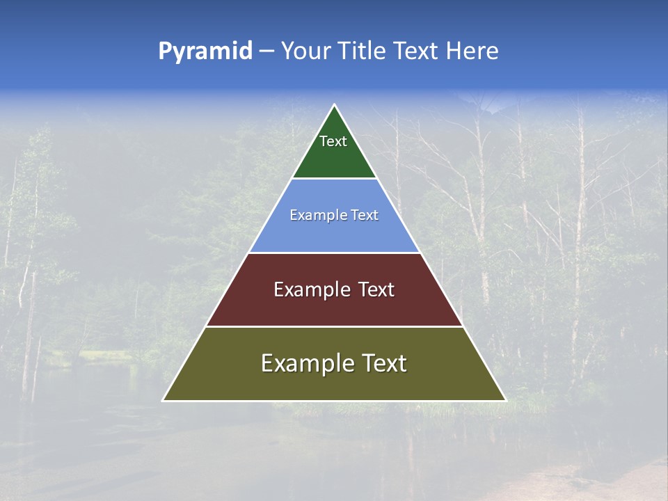 Mountain Tree Karasawadake PowerPoint Template