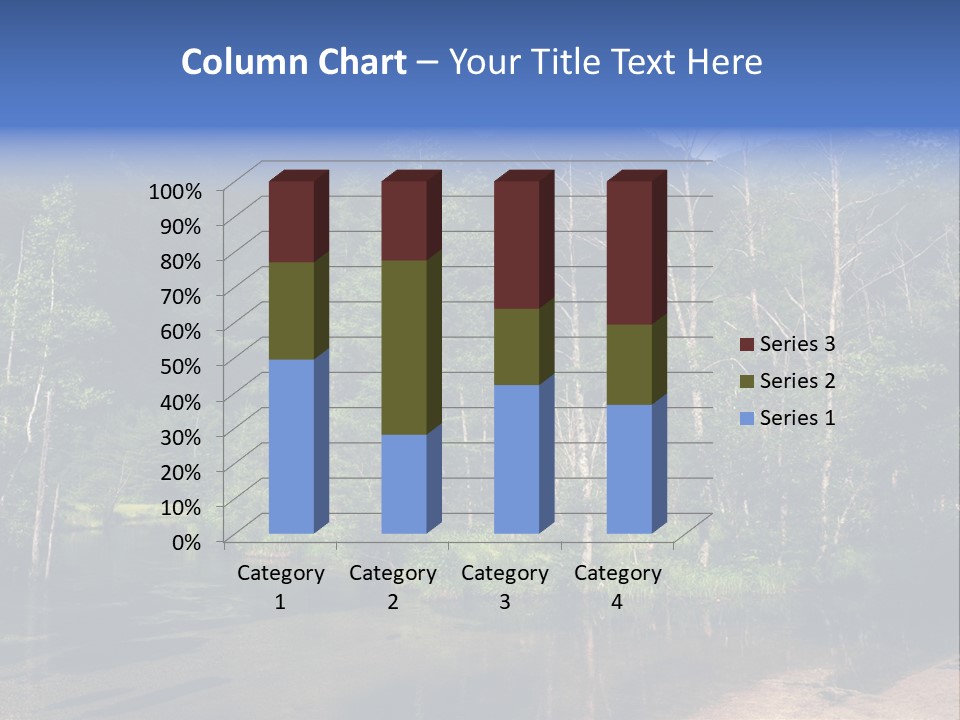 Mountain Tree Karasawadake PowerPoint Template