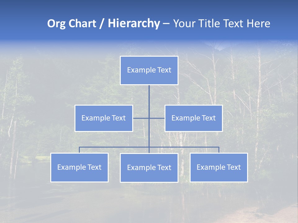 Mountain Tree Karasawadake PowerPoint Template