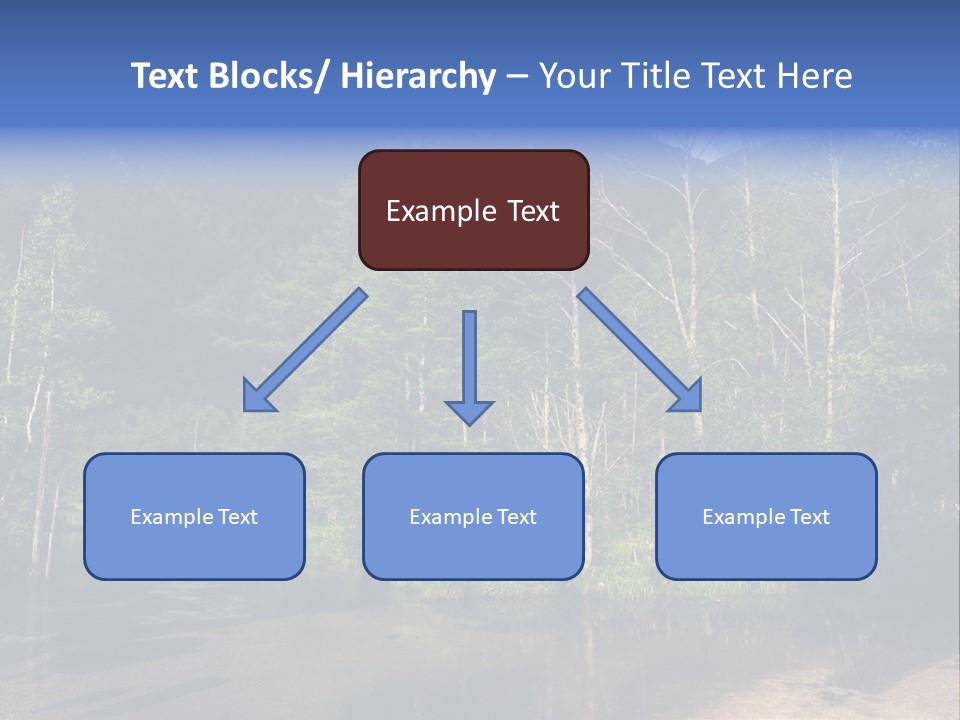 Mountain Tree Karasawadake PowerPoint Template