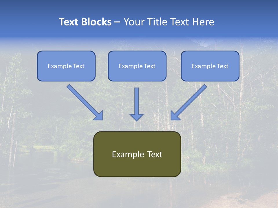 Mountain Tree Karasawadake PowerPoint Template