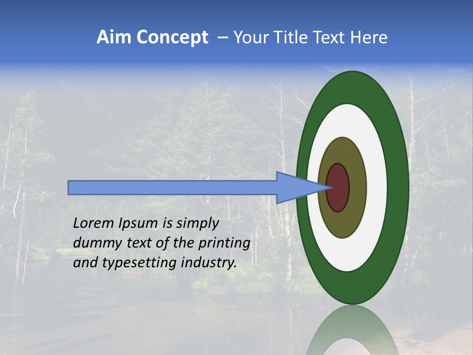 Mountain Tree Karasawadake PowerPoint Template
