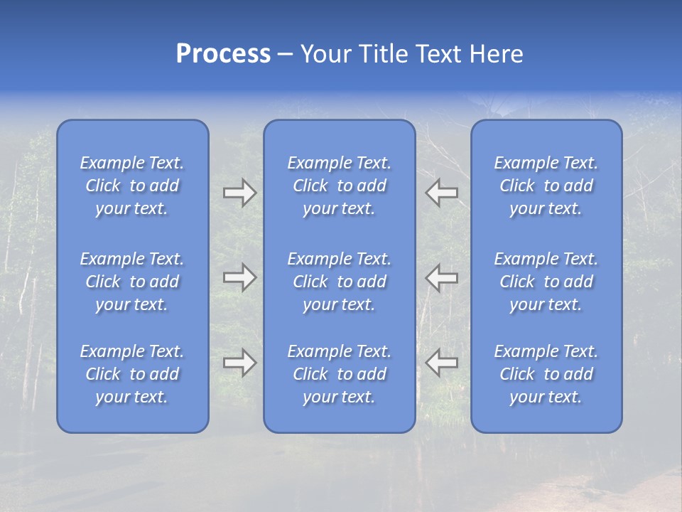 Mountain Tree Karasawadake PowerPoint Template