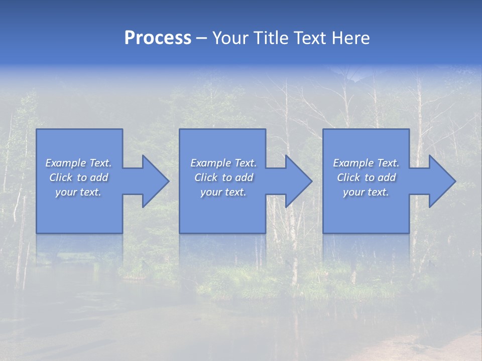 Mountain Tree Karasawadake PowerPoint Template