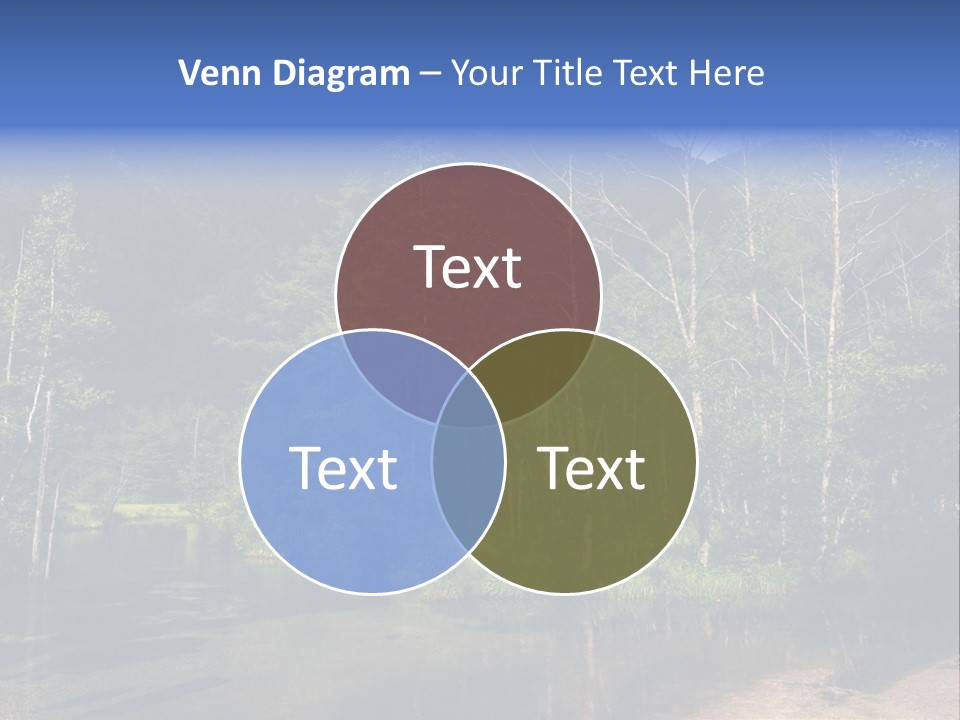 Mountain Tree Karasawadake PowerPoint Template
