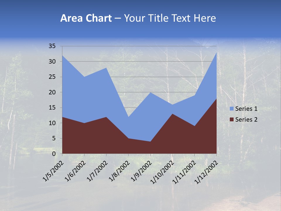 Mountain Tree Karasawadake PowerPoint Template