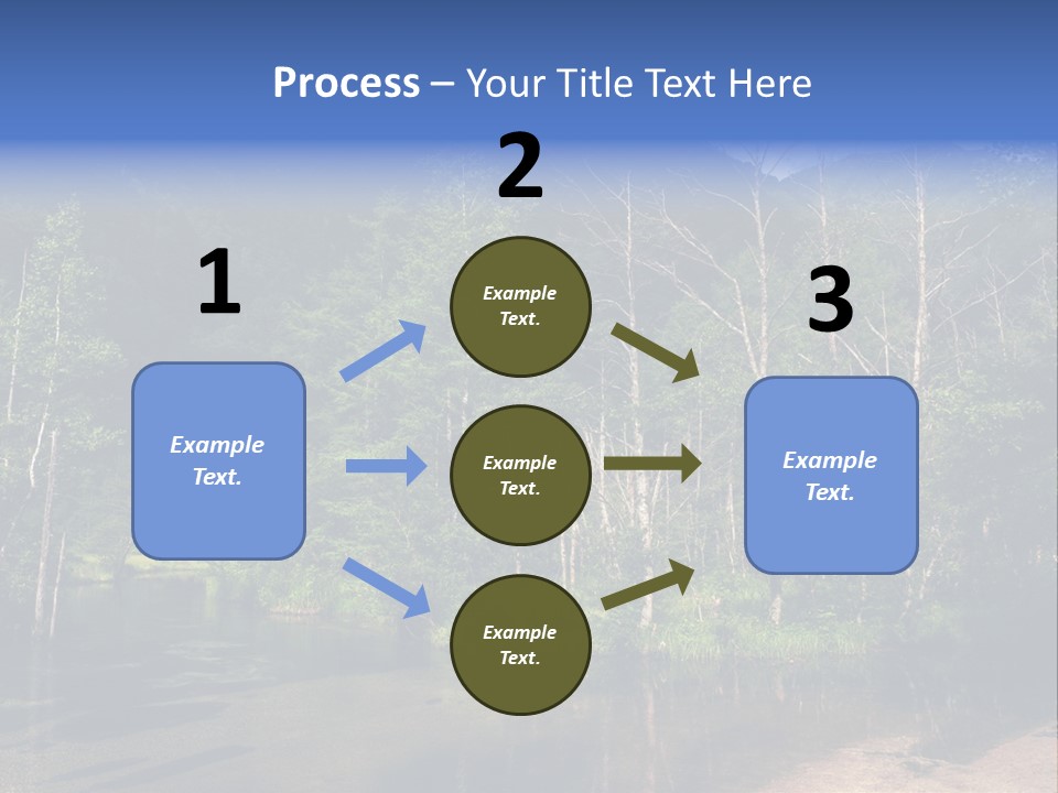 Mountain Tree Karasawadake PowerPoint Template