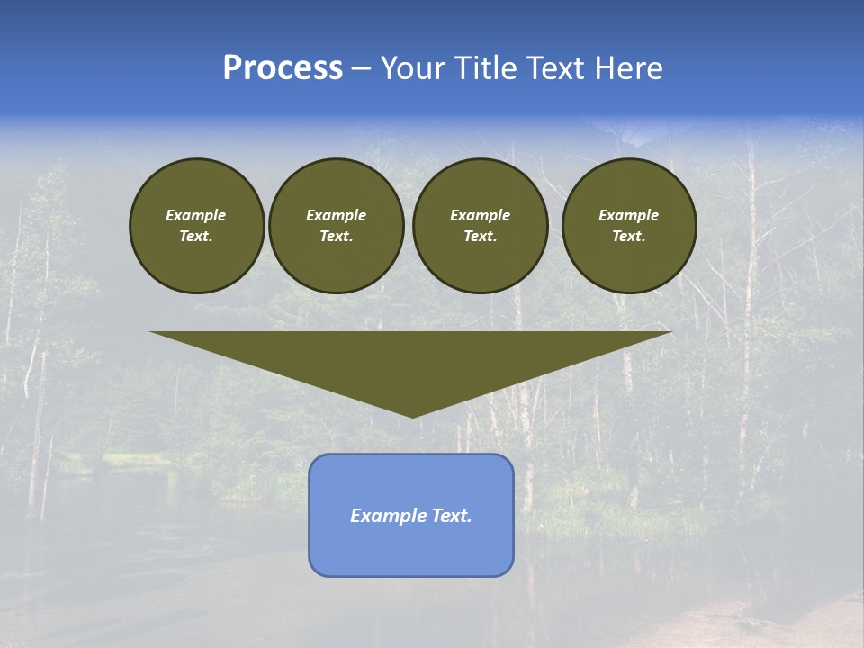 Mountain Tree Karasawadake PowerPoint Template