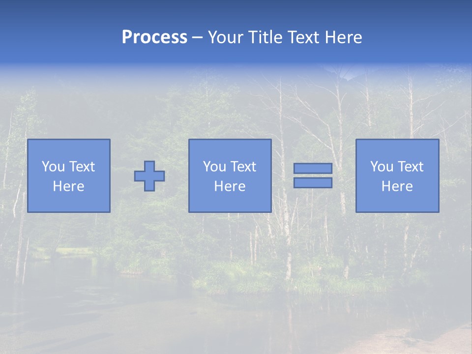 Mountain Tree Karasawadake PowerPoint Template