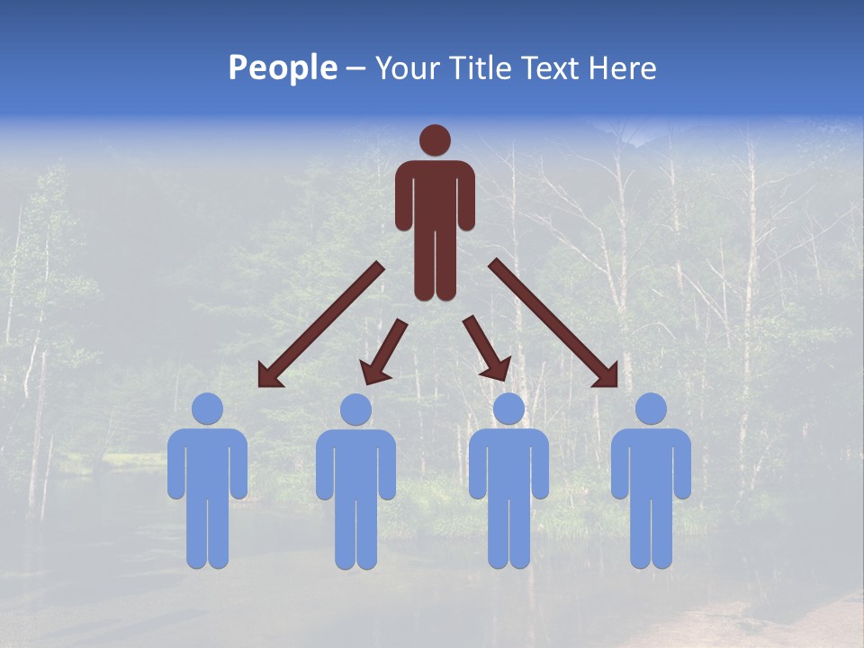 Mountain Tree Karasawadake PowerPoint Template