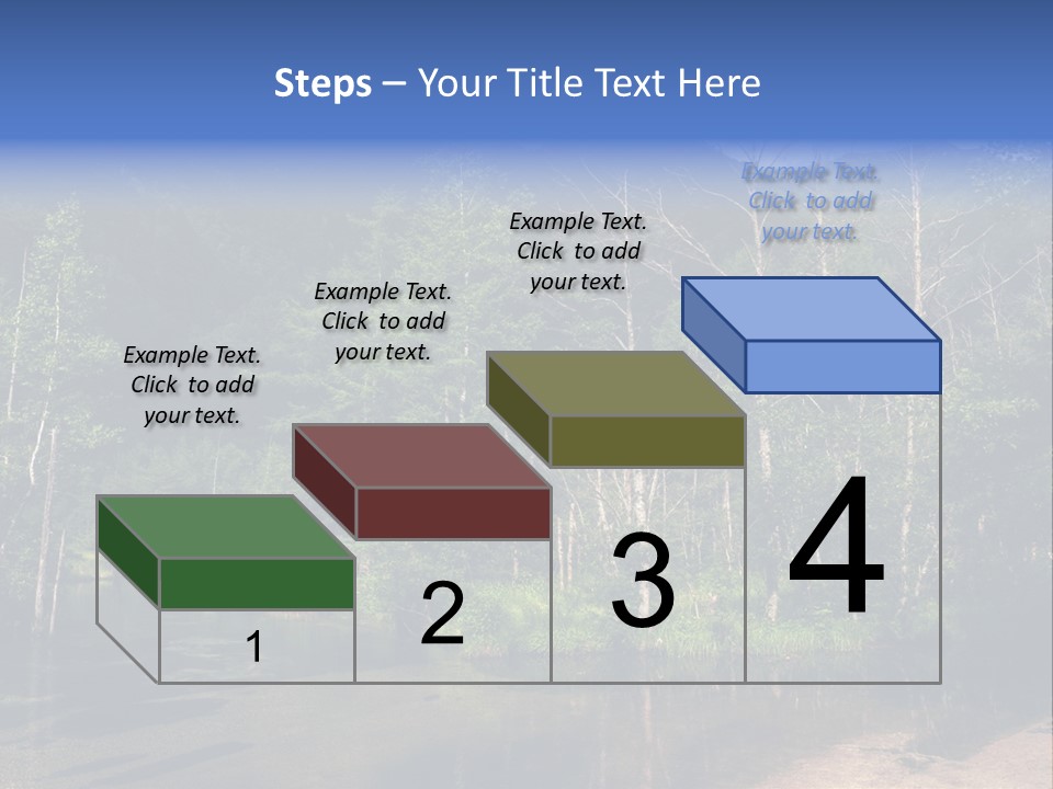 Mountain Tree Karasawadake PowerPoint Template