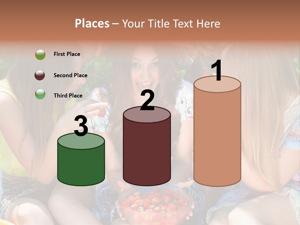 Organic Women Green PowerPoint Template